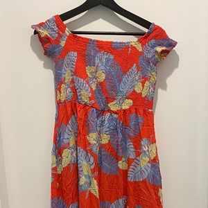 😁 Floral spring dress with pockets and a slit